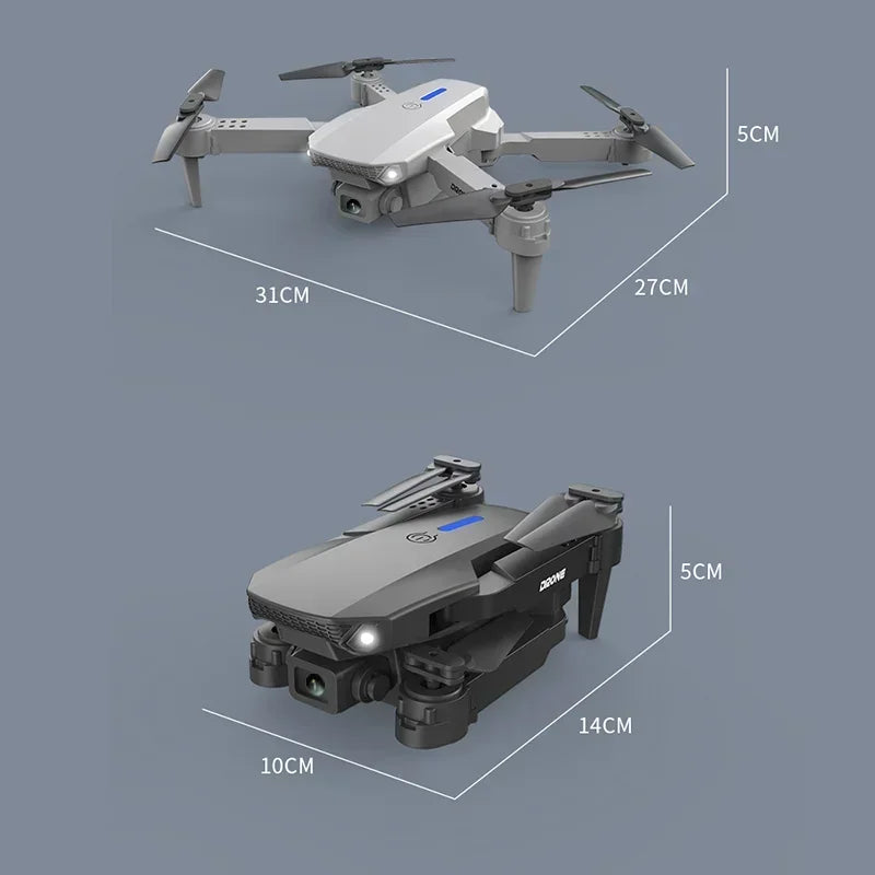 ​​Foldable New E88 Pro RC Drone with 4K Professional 1080P Wide Angle Dual HD Camera WIFI FPV Quadcopter Height Hold​